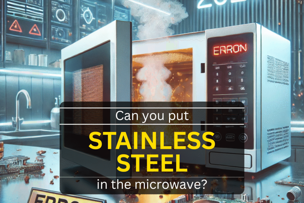 Can you put stainless steel in the microwave?