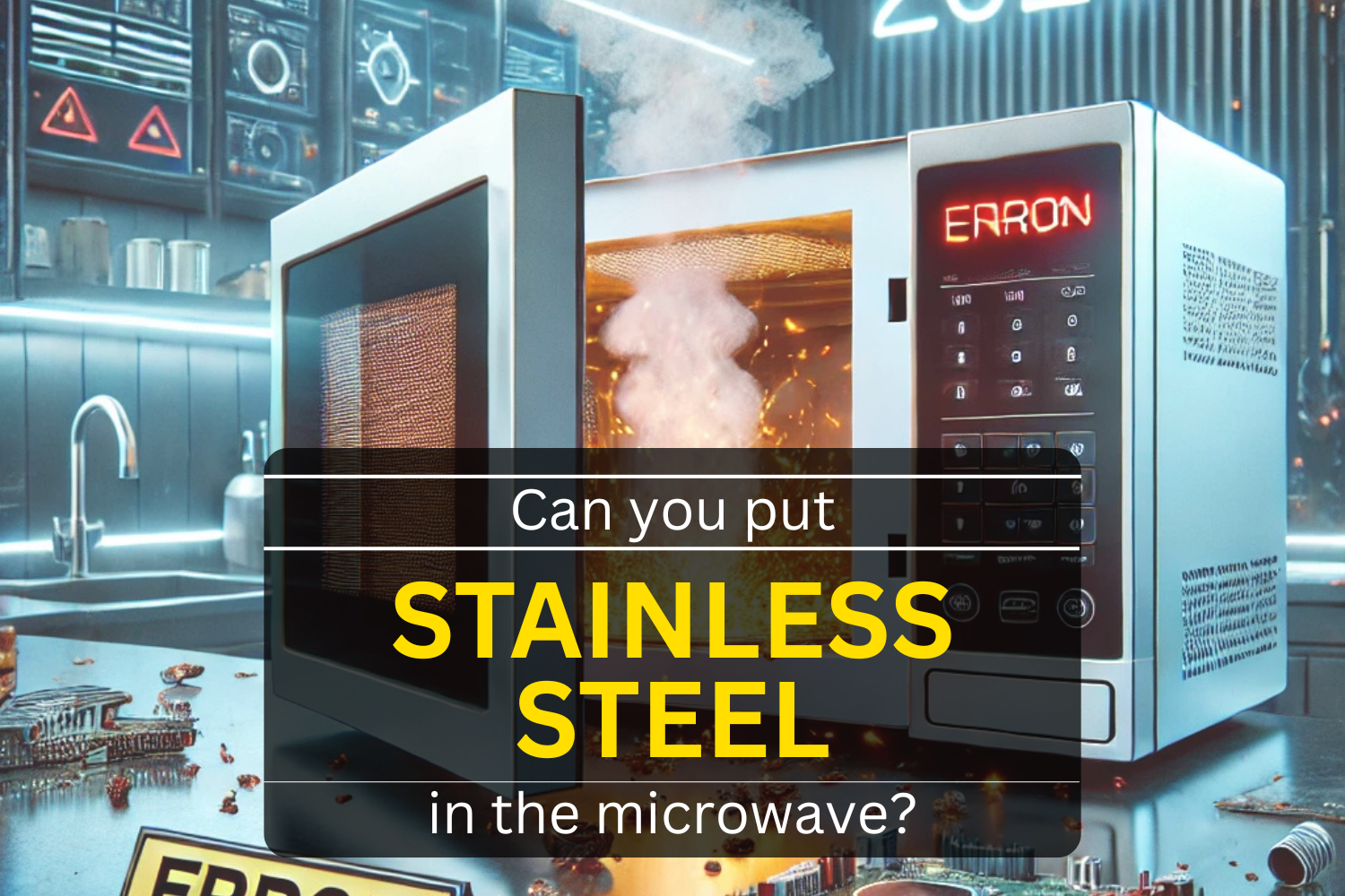 Can you put stainless steel in the microwave